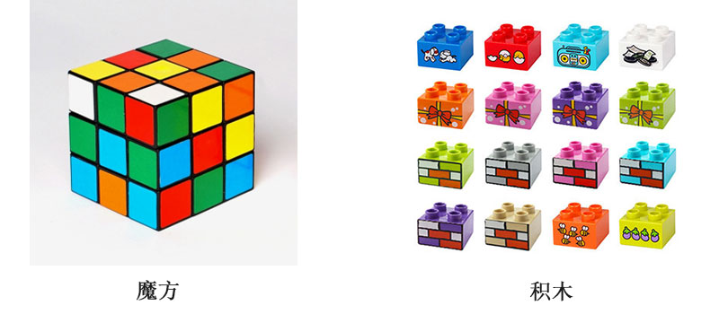 魔方和積木打印解決方案，積木個性化定制打印圖
